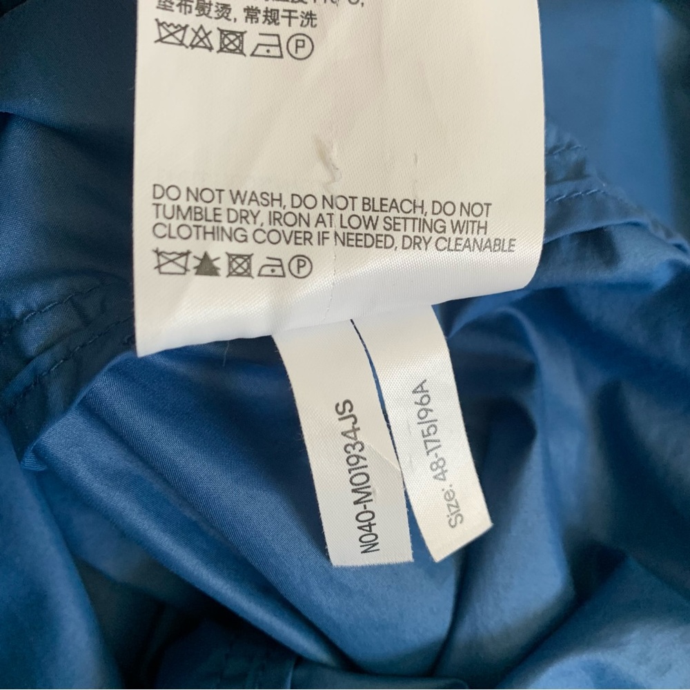 CK Calvin Klein Lightweight Packable Nylon Windbreaker Blazer Jacket - Picture 6 of 6